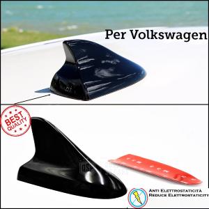 Fausse Antenne Adhésif de Voiture Aileron de Requin Compatible avec VOLKSWAGEN Esthétique Noire de Résine d'ABS
