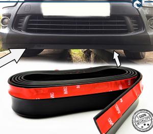 Adhesive Spoiler Compatible with SMART Bumper Lip or Side Skirt Black Flexible