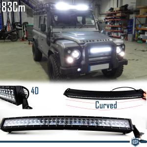 1 Curved Led Light Bar 6000K for Land Rover SUV Off-Road 83 CM Adjustable Spot Light