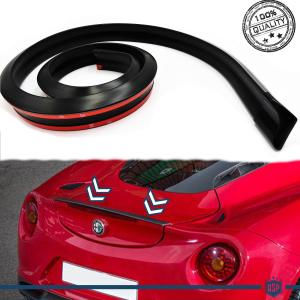 Rear SPOILER Compatible with ALFA ROMEO adhesive, for Trunk / Roof Lip Wing in BLACK EPDM flexible