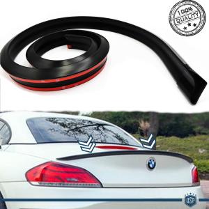 Rear SPOILER For BMW Z SERIES adhesive, for Trunk / Roof Lip Wing in BLACK EPDM flexible