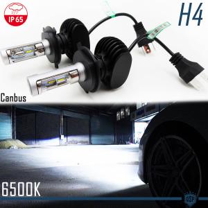 H4 LED Bulbs Kit LOW + HIGH BEAM for Alfa Romeo 33, 75 | CANbus Error FREE | 6500K Ice White 8000LM 