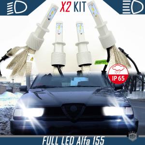 Kit LED Luces de CRUCE + CARRETERA para Alfa Romeo 155 (92-98) | Bombillas Led Canbus 6500K Blanco Frío | Conversión Profesional
