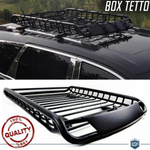 Car Roof Rack Basket Tray FOR ALFA ROMEO | Off Road Black STEEL Travel Luggage CARRIER