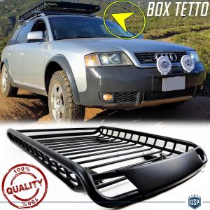 Car Roof Rack Basket Tray FOR AUDI A4 A5 A6 | Off Road Black STEEL Travel Luggage CARRIER