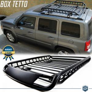 Car Roof Rack Basket Tray FOR JEEP PATRIOT | Off Road Black STEEL Luggage CARRIER