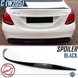 Rear Trunk SPOILER FOR Mercedes C Class (W205) 2014> | BLACK Adhesive Boot Lid Spoiler