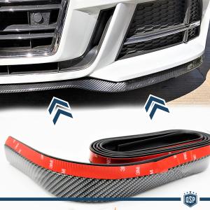 Adhesive SPOILER FOR BMW Z3-Z4-Z8 Bumper Lip or Side Skirt in CARBON FIBER EFFECT EPDM flexible