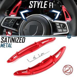 Steering Wheel Paddle Shift for PORSCHE Panamera (971) 16> | Red Paddle Shifters