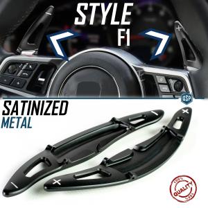 Steering Wheel Paddle Shift for PORSCHE Boxster (718) 16> | Black Paddle Shifters