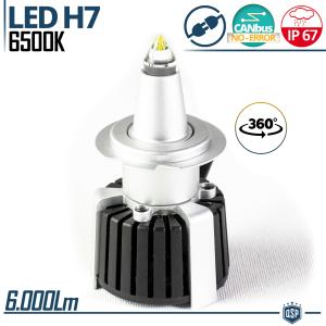 1 Quartz LED H7 Bulb 360° CANBUS | Powerful White Light 6500K 55W