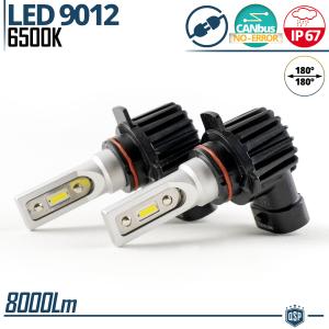Kit LED 9012 Luces de Niebla | Blanco Frío 6500K Potente 8000LM | CANbus Sin Error, Plug & Play