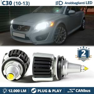 Kit LED H7 pour Volvo C30 Phase 2 Feux de Croisement | Ampoules LED CANbus Blanc Pur | 6500K 12000LM