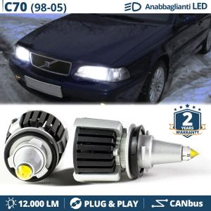 H7 LED Kit für Volvo C70 I Abblendlicht | LED Birnen CANBUS Weiß Eis | 6500K 12000LM
