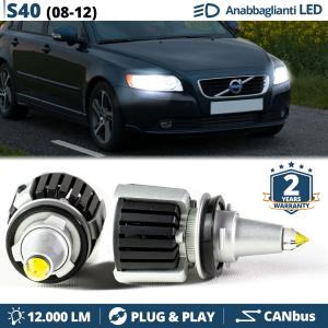 H7 LED Kit für Volvo S40 II Abblendlicht | LED Birnen CANBUS Weiß Eis | 6500K 12000LM