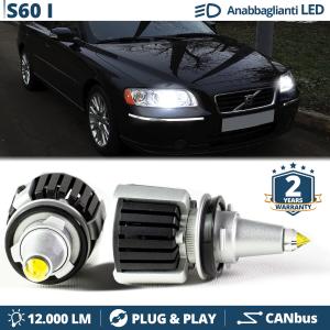 H7 LED Kit für Volvo S60 I Abblendlicht | LED Birnen CANBUS Weiß Eis | 6500K 12000LM