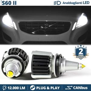 H7 LED Kit für Volvo S60 II Abblendlicht | LED Birnen CANBUS Weiß Eis | 6500K 12000LM