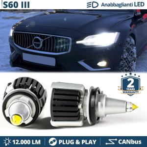 H7 LED Kit für Volvo S60 III Abblendlicht | LED Birnen CANBUS Weiß Eis | 6500K 12000LM