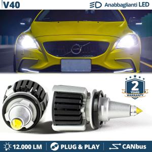 H7 LED Kit for Volvo V40 Low Beam | Led Bulbs Ice White CANbus 55W | 6500K 12000LM