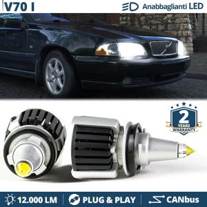 H7 LED Kit für Volvo V70 I Abblendlicht | LED Birnen CANBUS Weiß Eis | 6500K 12000LM