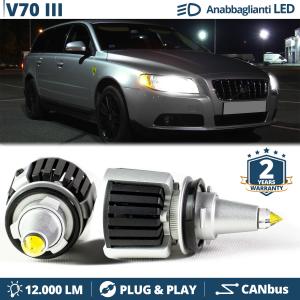 H7 LED Kit für Volvo V70 III  Abblendlicht | LED Birnen CANBUS Weiß Eis | 6500K 12000LM