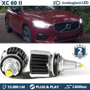 H7 LED Kit für Volvo XC60 II Abblendlicht | LED Birnen CANBUS Weiß Eis | 6500K 12000LM