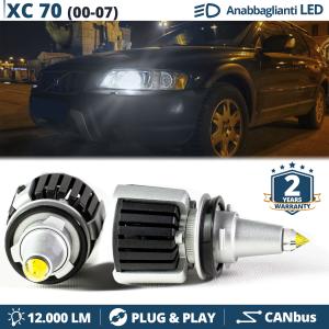 Kit LED H7 para Volvo XC70 II Luces de Cruce | Bombillas LED CANbus Blanco Frío | 6500K 12000LM