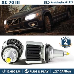 H7 LED Kit for Volvo XC70 III Low Beam | Led Bulbs Ice White CANbus 55W | 6500K 12000LM
