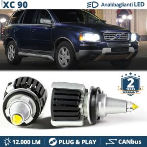 Kit LED H7 pour Volvo XC90 I Feux de Croisement | Ampoules LED CANbus Blanc Pur | 6500K 12000LM