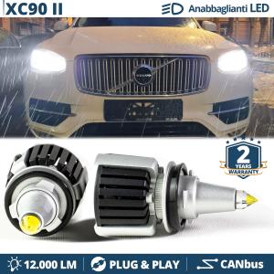 H11 LED Kit für Volvo XC90 II Abblendlicht | LED Birnen CANBUS Weiß Eis | 6500K 12000LM