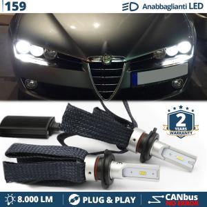 H7 LED Kit for Alfa Romeo 159 Low Beam CANbus Bulbs | 6500K Cool White 8000LM