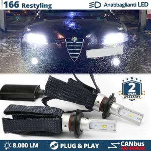 Kit Lampadine LED per Alfa Romeo 166 Restyling Anabbaglianti H7 CANbus | Bianco 6500K