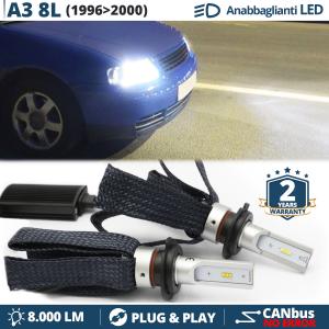 H7 LED Kit for Audi A3 8L 96-00 Low Beam CANbus Bulbs | 6500K Cool White 8000LM