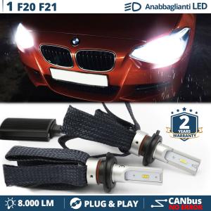 H7 LED Kit für BMW 1er F20 F21 Abblendlicht CANbus Birnen | 6500K Weißes Eis 8000LM