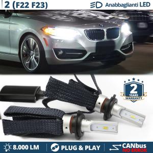 H7 LED Kit for BMW 2 Series F22 F23 Low Beam CANbus Bulbs | 6500K Cool White 8000LM