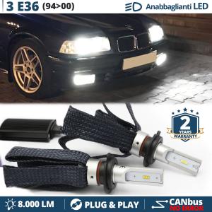 Kit LED H7 para BMW Serie 3 E36 94-00 Luces de Cruce CANbus | 6500K Blanco Frío 8000LM