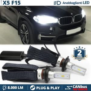 H7 LED Kit für BMW X5 F15 F85 Abblendlicht CANbus Birnen | 6500K Weißes Eis 8000LM