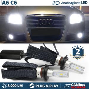 Kit LED H7 pour Audi A6 C6 Feux de Croisement CANbus | 6500K Blanc Pur 8000LM