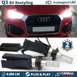 Kit Lampadine LED per Audi Q3 8U Restyling Anabbaglianti H7 Luce Bianca CANbus 6500K