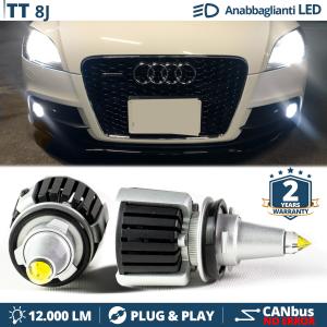 H7 LED Kit für Audi TT (8J) Abblendlicht | LED Birnen CANBUS Weiß Eis | 6500K 12000LM