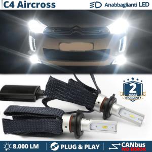 H7 LED Kit für Citroen C4 Aircross Abblendlicht CANbus Birnen | 6500K Weißes Eis 8000LM