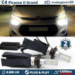 H7 LED Kit for Citroen C4 Picasso 2, Gran Picasso 2 Low Beam CANbus Bulbs | 6500K Cool White 8000LM