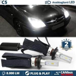 Kit Lampadine LED per Citroen C5 1 Anabbaglianti H7 CANbus | Bianco Potente 6500K