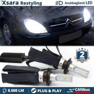 H7 LED Kit for Citroen Xsara Facelift Low Beam CANbus Bulbs | 6500K Cool White 8000LM