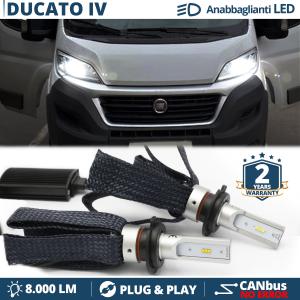 Kit Lampade LED per Fiat Ducato 4 Luci Anabbaglianti H7 CANbus | Bianco Potente 6500K