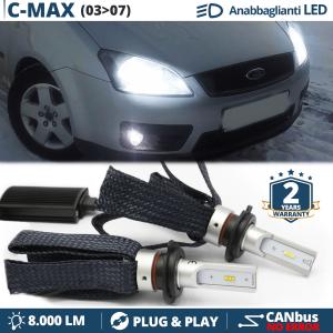 H7 LED Kit für Ford C-MAX 1 03-07 Abblendlicht CANbus Birnen | 6500K Weißes Eis 8000LM