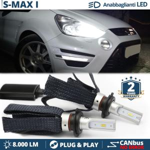 H7 LED Kit für Ford S-MAX 1 Abblendlicht CANbus Birnen | 6500K Weißes Eis 8000LM