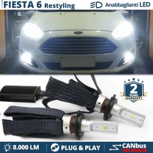 Kit Lampadine LED per Ford Fiesta mk6 Restyling Anabbaglianti H7 Luce Bianca CANbus 6500K