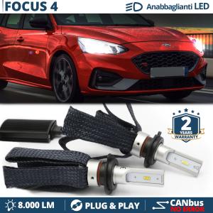 H7 LED Kit für Ford Focus mk4 Abblendlicht CANbus Birnen | 6500K Weißes Eis 8000LM
