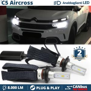 Kit LED H7 pour Citroen C5 Aircross Feux de Croisement CANbus | 6500K Blanc Pur 8000LM